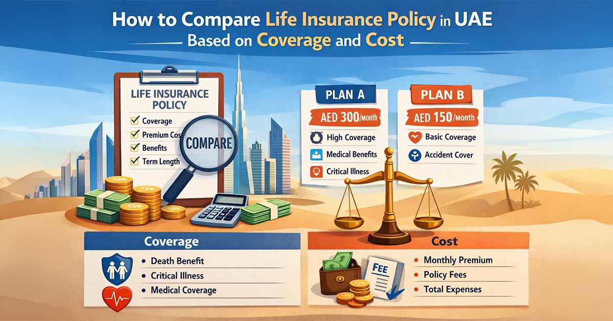 Comparing life insurance policies in the UAE based on coverage and cost
